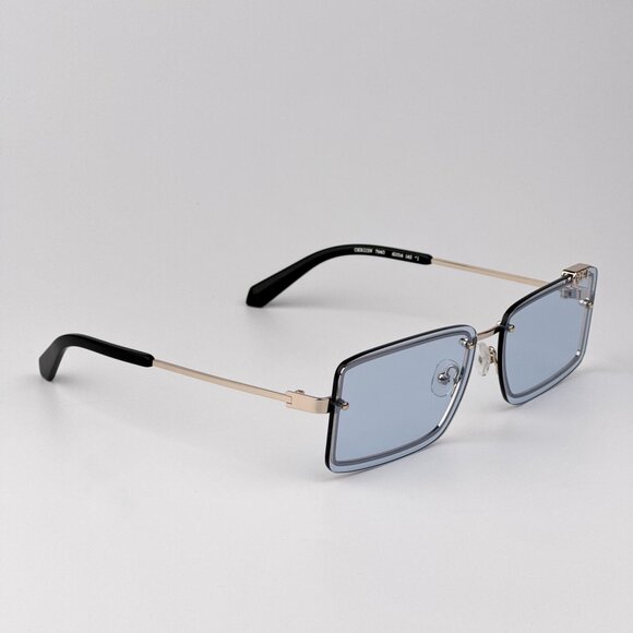 Off-White TAMPA Men Sunglasses Gold Blue Rectangular | Model OERI13N 7640 main image 6